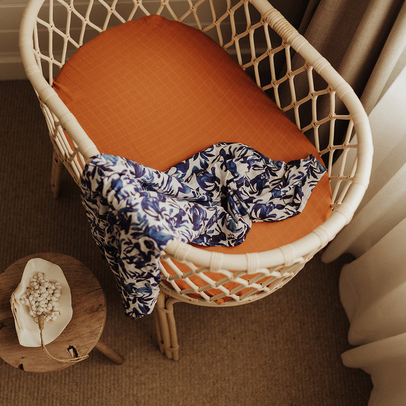 Terracotta Bassinet Sheet